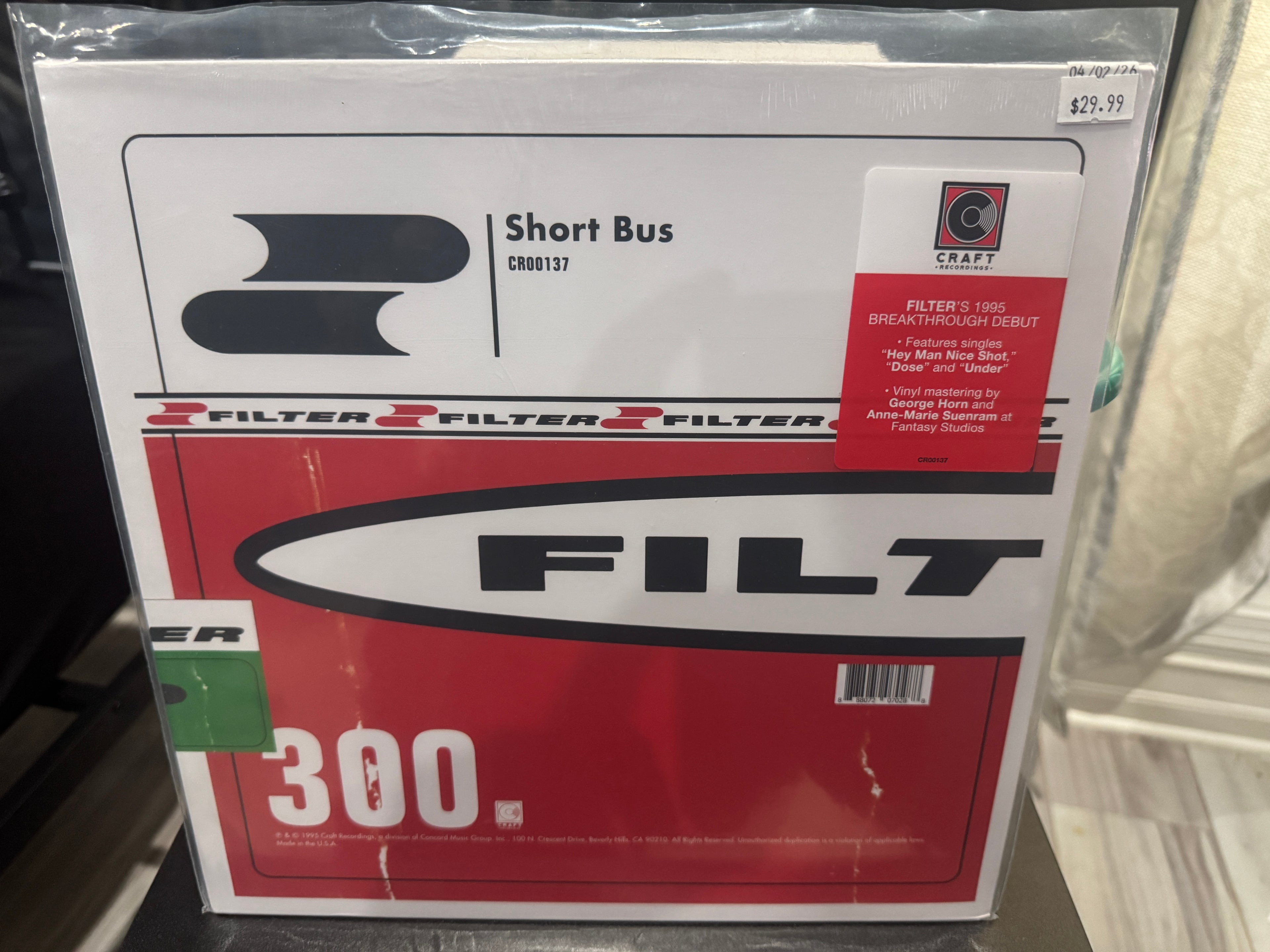 Filter - Short Bus Vinyl NEW